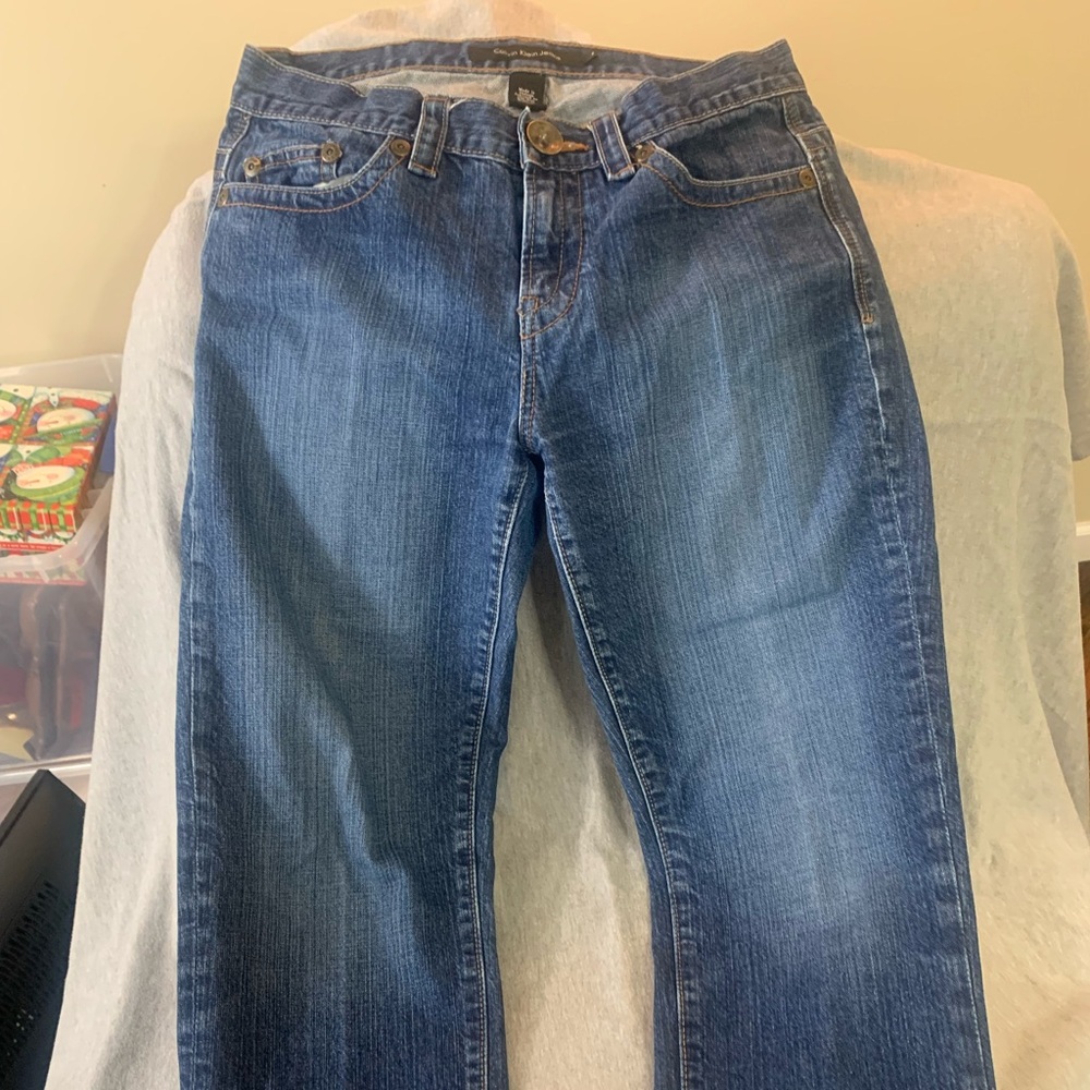 Calvin Klein Dark wash cropped jeans